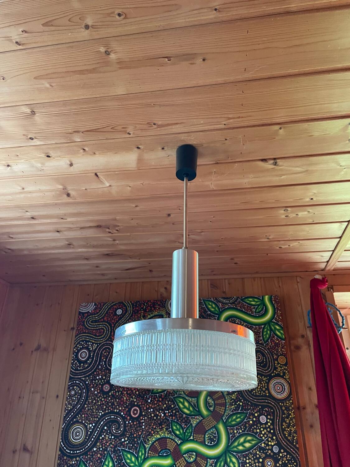 Vintage chandelier, Space Age, from the 70s