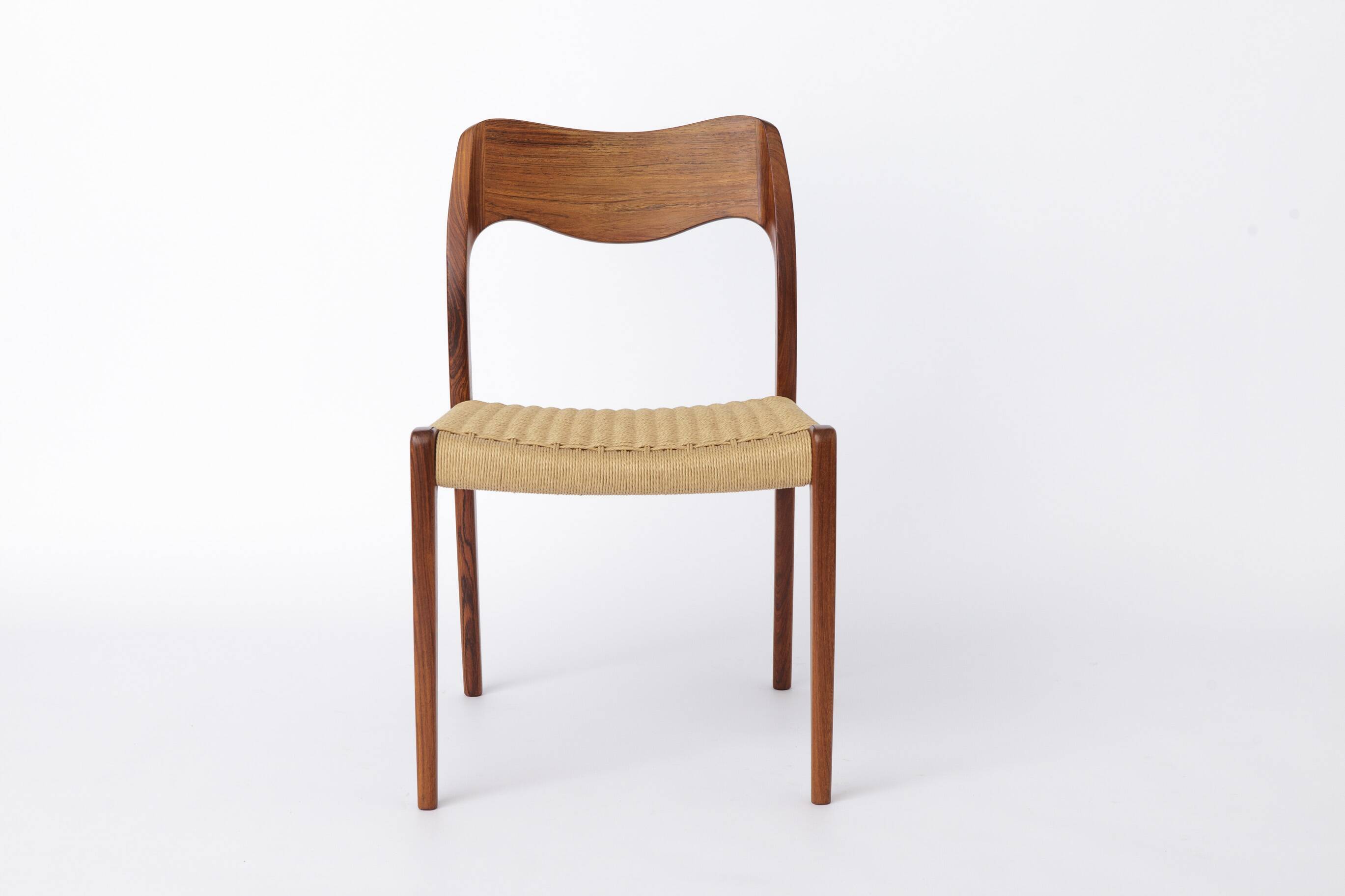 4 of 6 Niels Otto Møller Model 71 Chairs, 1960s Danish Mid Century Rosewood