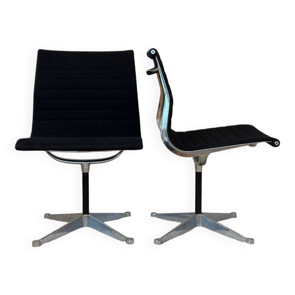 Chaises en aluminium modèle EA 105 par Eames pour Herman Miller, années 1970, ensemble de 2 — Beyit