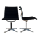 Model EA 105 aluminium chairs by Eames for Herman Miller, 1970s, set of 2