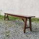 Old wooden bench vintage country