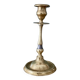 Antique brass candlestick holder