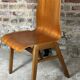 Scandinavian chairs (set of 8) in thermoformed beech from the 1960s.