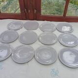 12 assiettes à dessert Gien