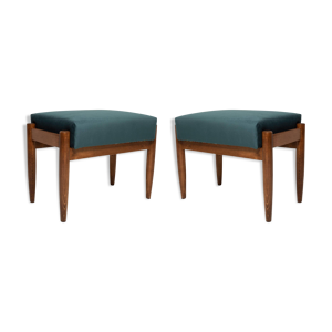 Paire de tabourets vintage - 1960 velours