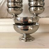 Stainless steel ice cream bowls by Guy Degrenne