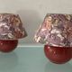 Pair of vintage "Mignon" ceramic lamps from the 1980s.