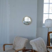 Modern brass mirror from the mid-century by Glasmäster in Markaryd, Sweden, 1960s.