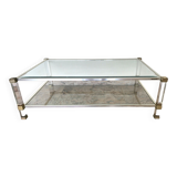 Table basse Pierre Vandel Paris verre et plexiglas