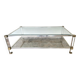 Pierre Vandel Paris glass and plexiglass coffee table