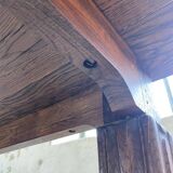 Solid oak farmhouse table 185cm