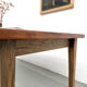 Oak dining table with tapered legs, 1970s.