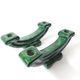 Pair of Art Deco green ceramic candlesticks by Santiago Rodriguez Bonome Paris
