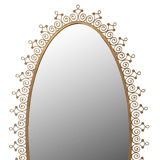 Mirror console by Pierre-Luigui Colli gold metal