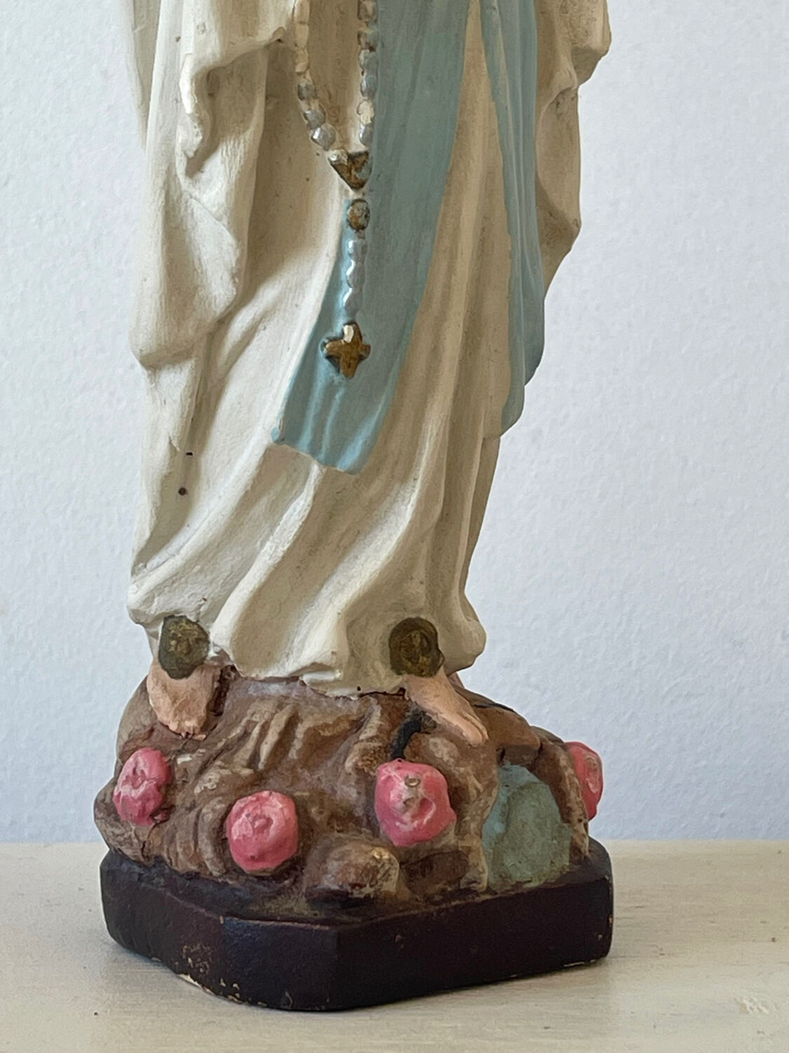 Vierge Marie polychrome 1940/1960.