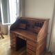 Antique American desk with curtain – original model from the 1920s/30s.