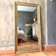 Antique Napoleon III gilded mirror from the 19th century.