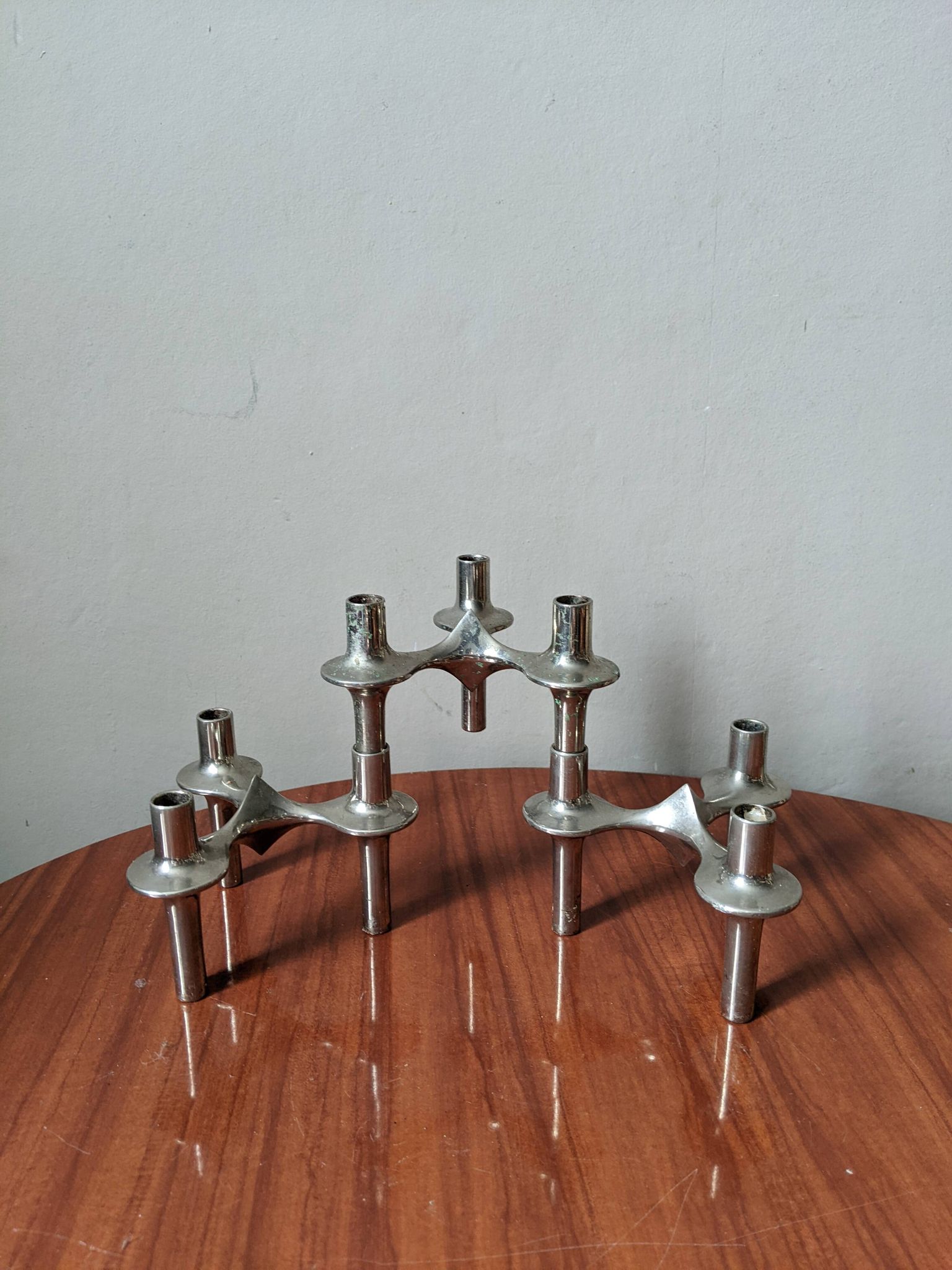 Bougeoirs modulables aluminium orion de Nagel