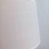 Pair of French Vintage Nightstand Lamps – Hand-Painted Porcelain & Pewter