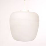Large Scandinavian opaline pendant light - 1960s