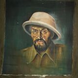 Colonial portrait oil on canvas 1930