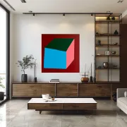 Contemporary canvas painting signed Bodasca "Volume n.1"