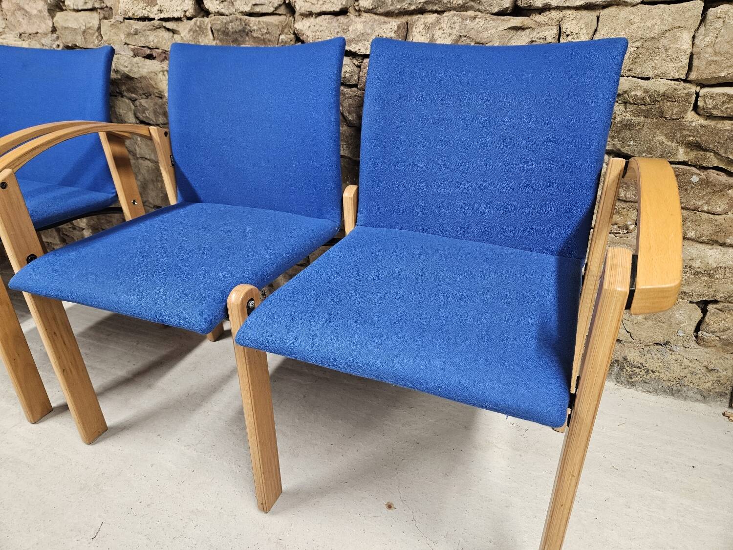 Set of 2 waiting room benches 1980/90