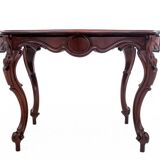 Neorococo Walnut Table, Scandinavia, Around 1880