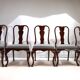 Lot de 5 chaises de salle à manger en acajou de style Reine Anne, 1920
