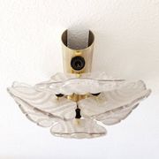Applique en laiton et Murano, années 1960