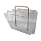 Vintage Plexiglas magazine holders from the 70s and 80s