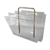 Vintage Plexiglas magazine holders from the 70s and 80s