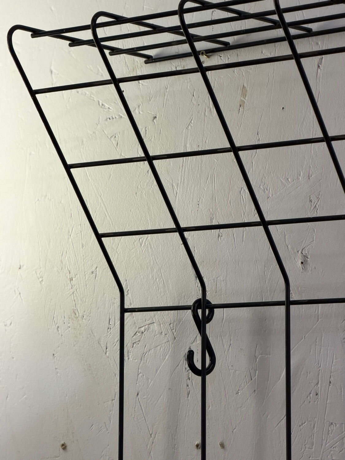 Metal wall coat rack from the 50s/60s.