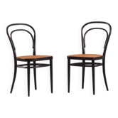Vintage Thonet No. 214 chairs, Austria, 1970s set of 2