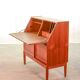 Danish Teak Writing Desk Cabinet by H.W. Klein for Bramin. Germany, 1960s