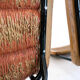 Suite of 6 chairs, wood straw and metal from the 50s