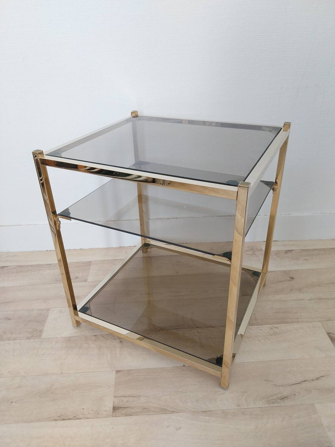 Belgo chrom side tables from the 70s