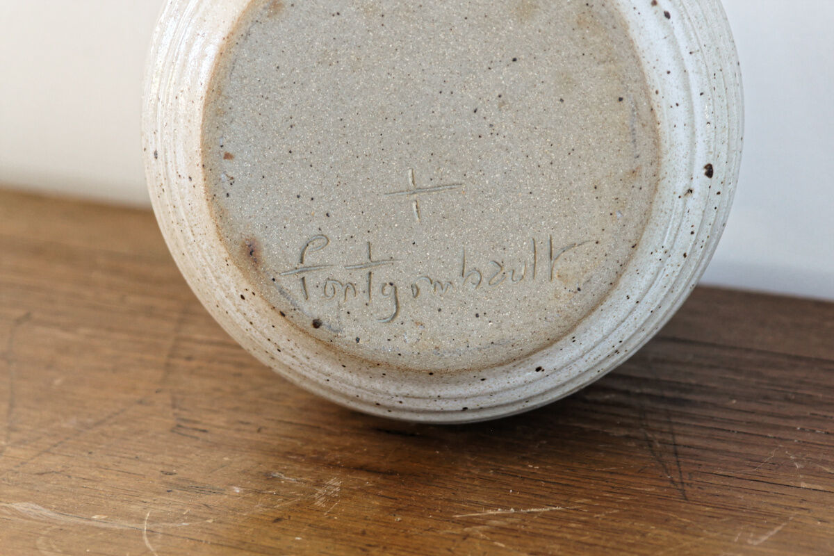 Vase in sandstone, Abbey of Fontgombault