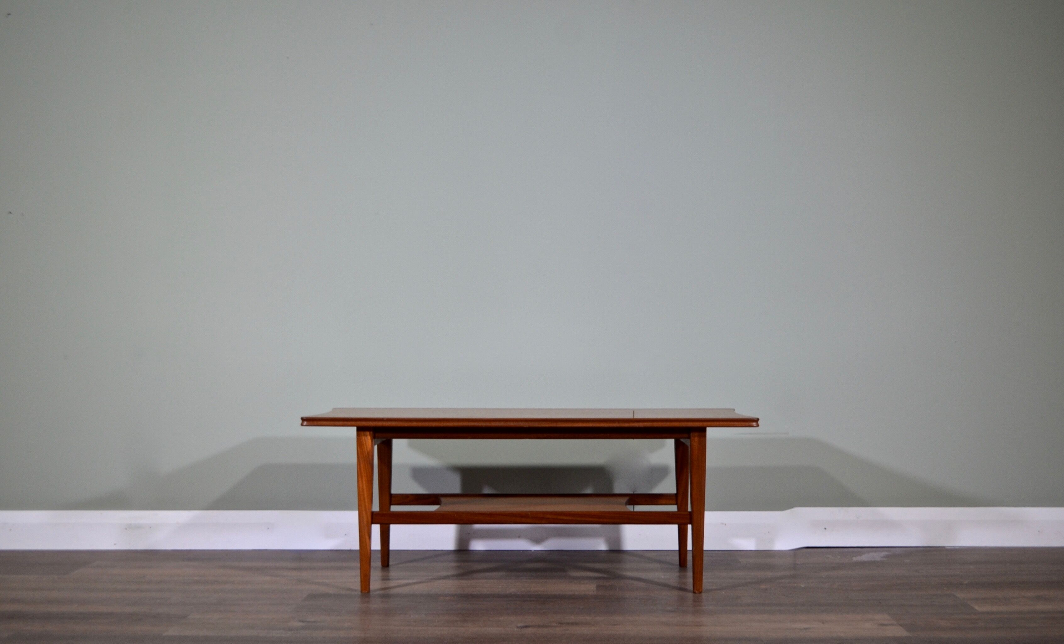 Vintage Midcentury Richard Hornby for Heal's two-tier teak coffee table. Delivery. Modern / Danish style.