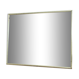 Barber mirror rim patinated gold metal