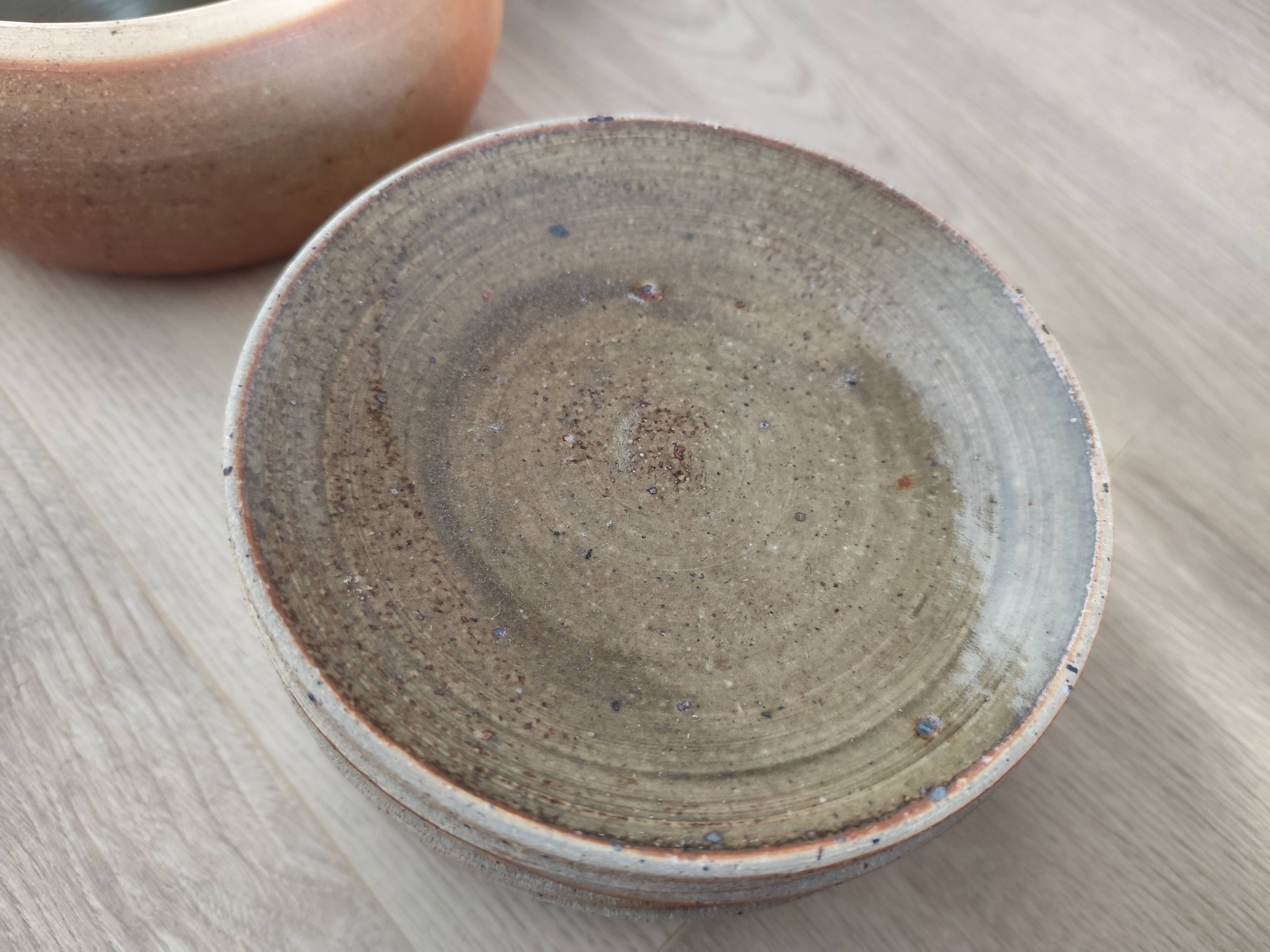 Antique stamped stoneware artisan service