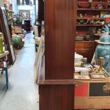 English showcase, two bodies, solid mahogany an of the 50s