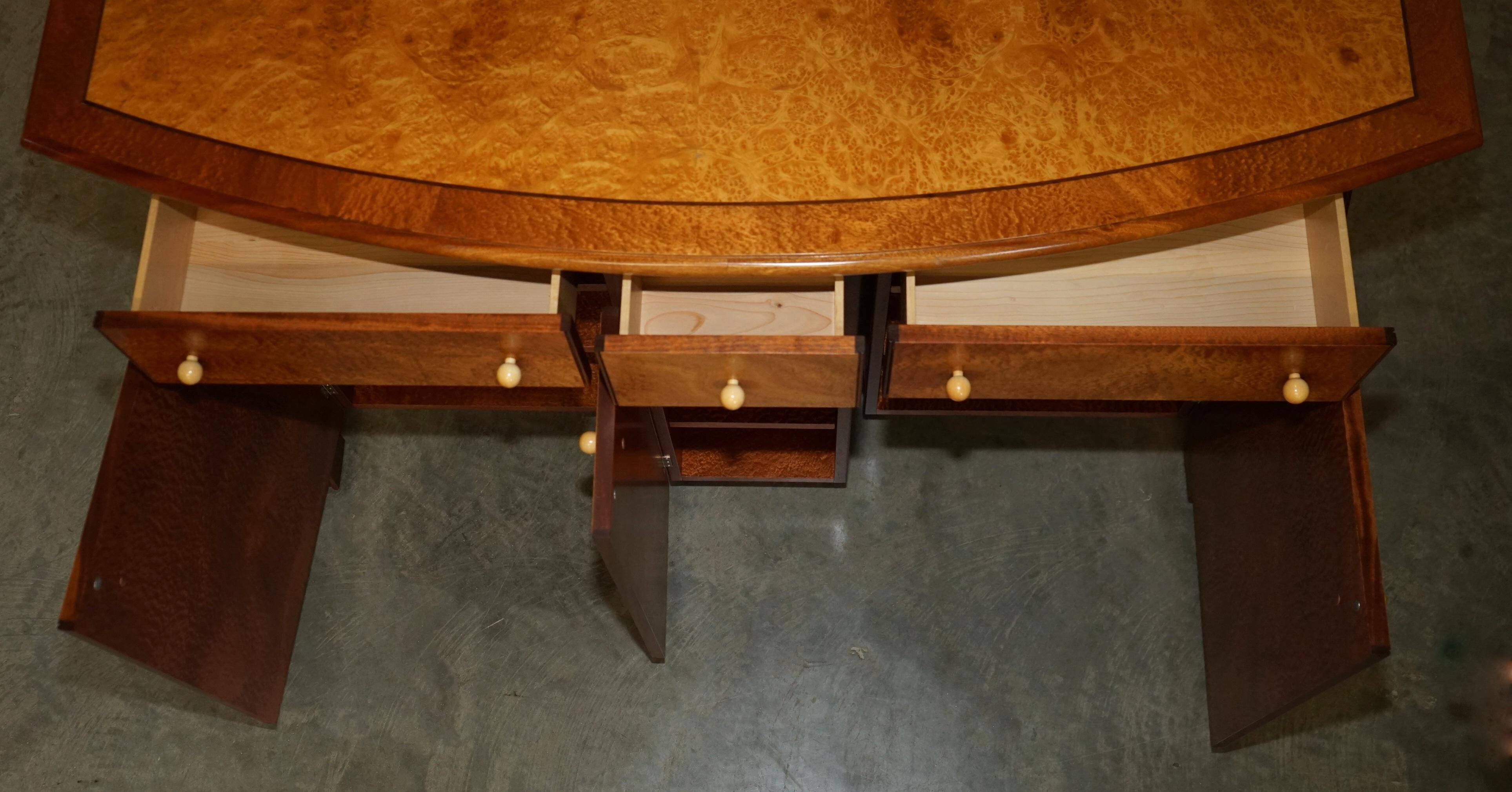 Very Art Deco in burl maple and thuja wood by Andrew Vara.