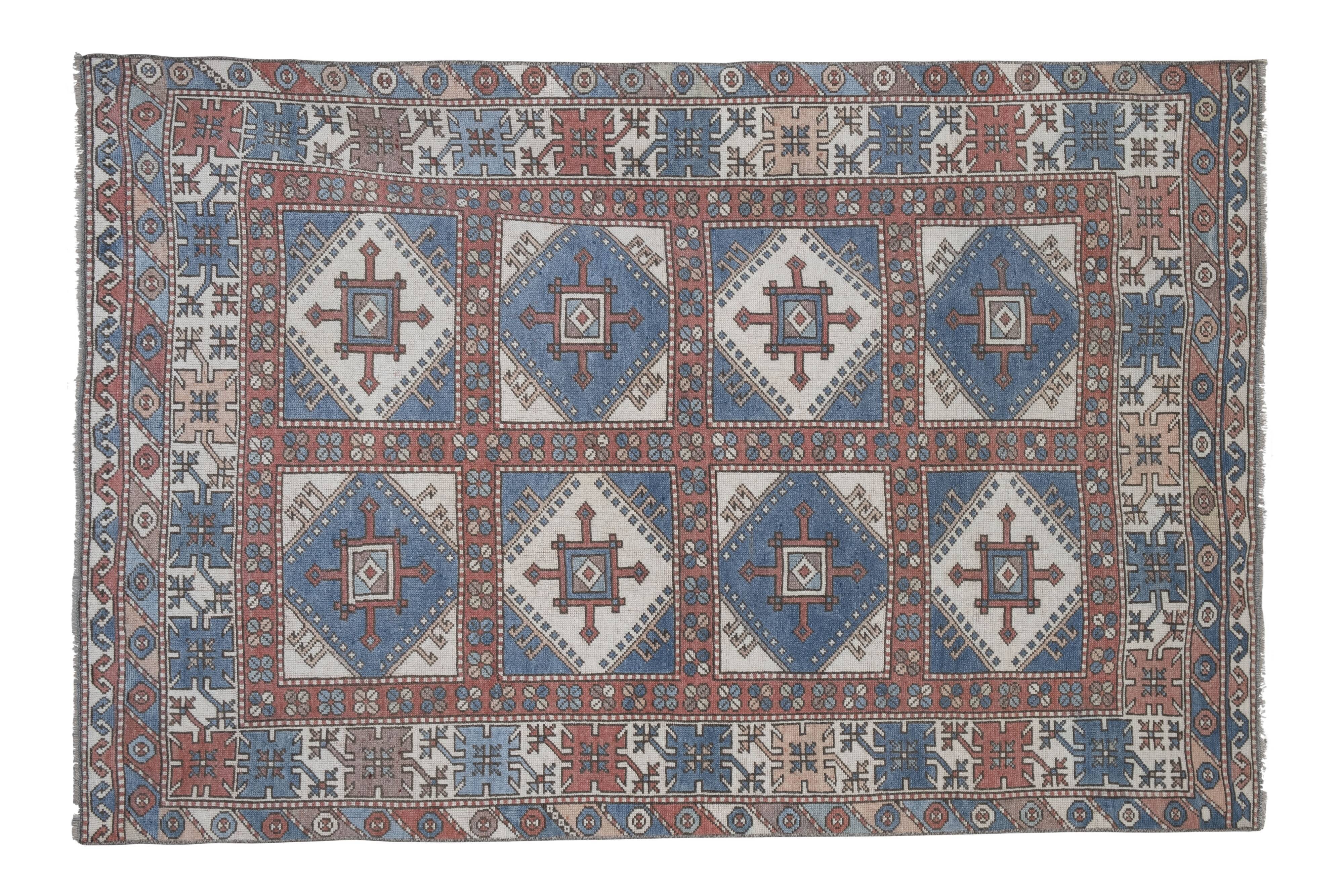 Handknotted wool turkish oushak rug 4'10" x 6'12"