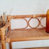 Old rattan shelf