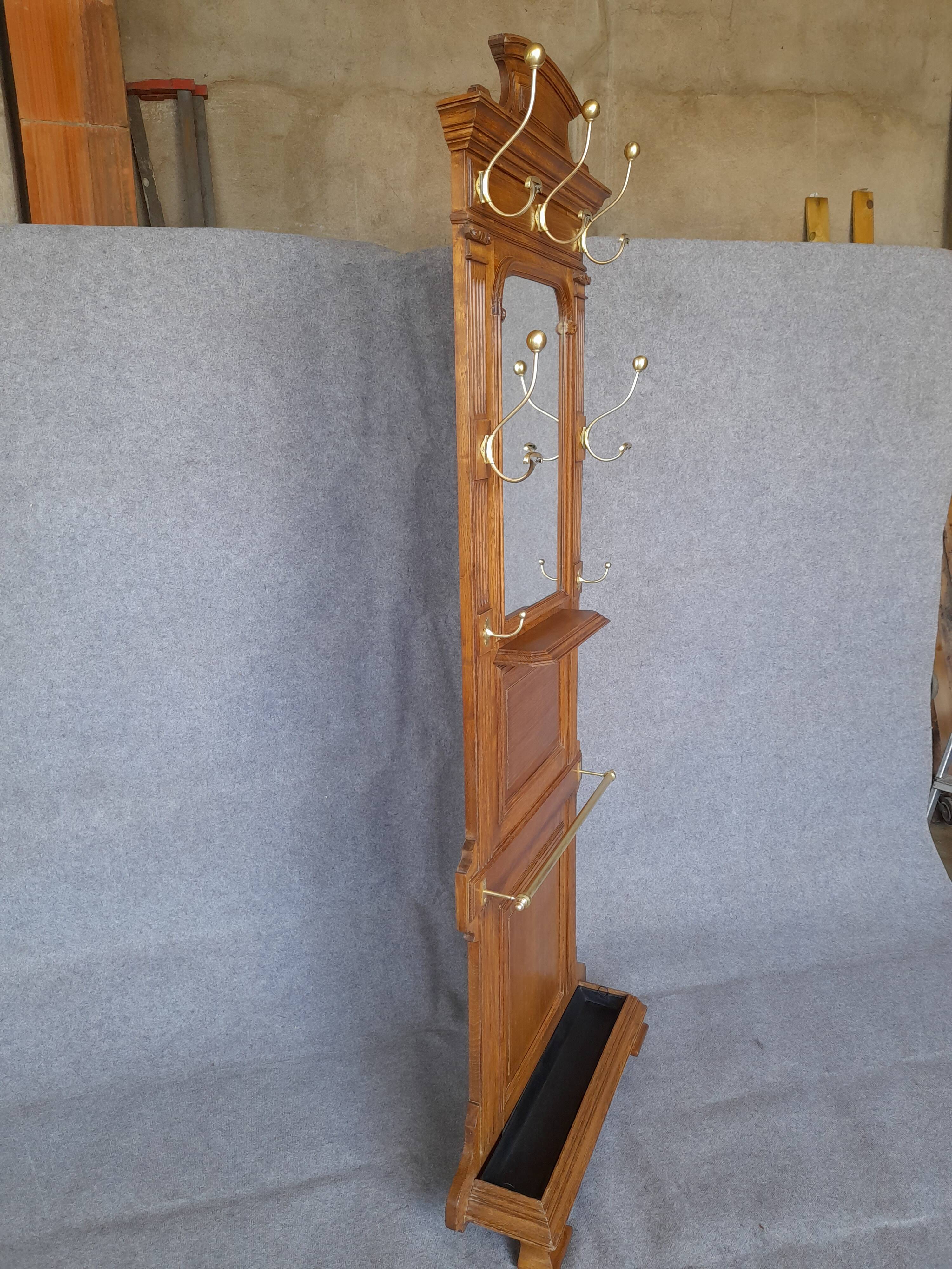 Old coat rack wardrobe