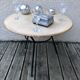 Tripod iron coffee table in 1950s