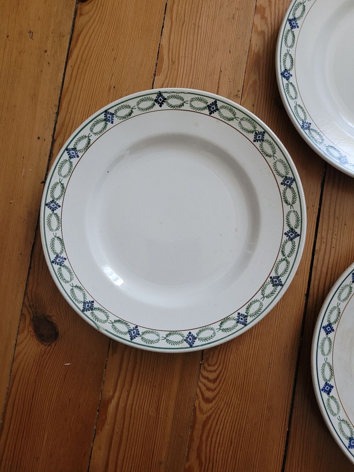 Lot #2 of 6 St Amand soup plates