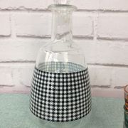 Carafe pied de poule et ses 6 verres assortis