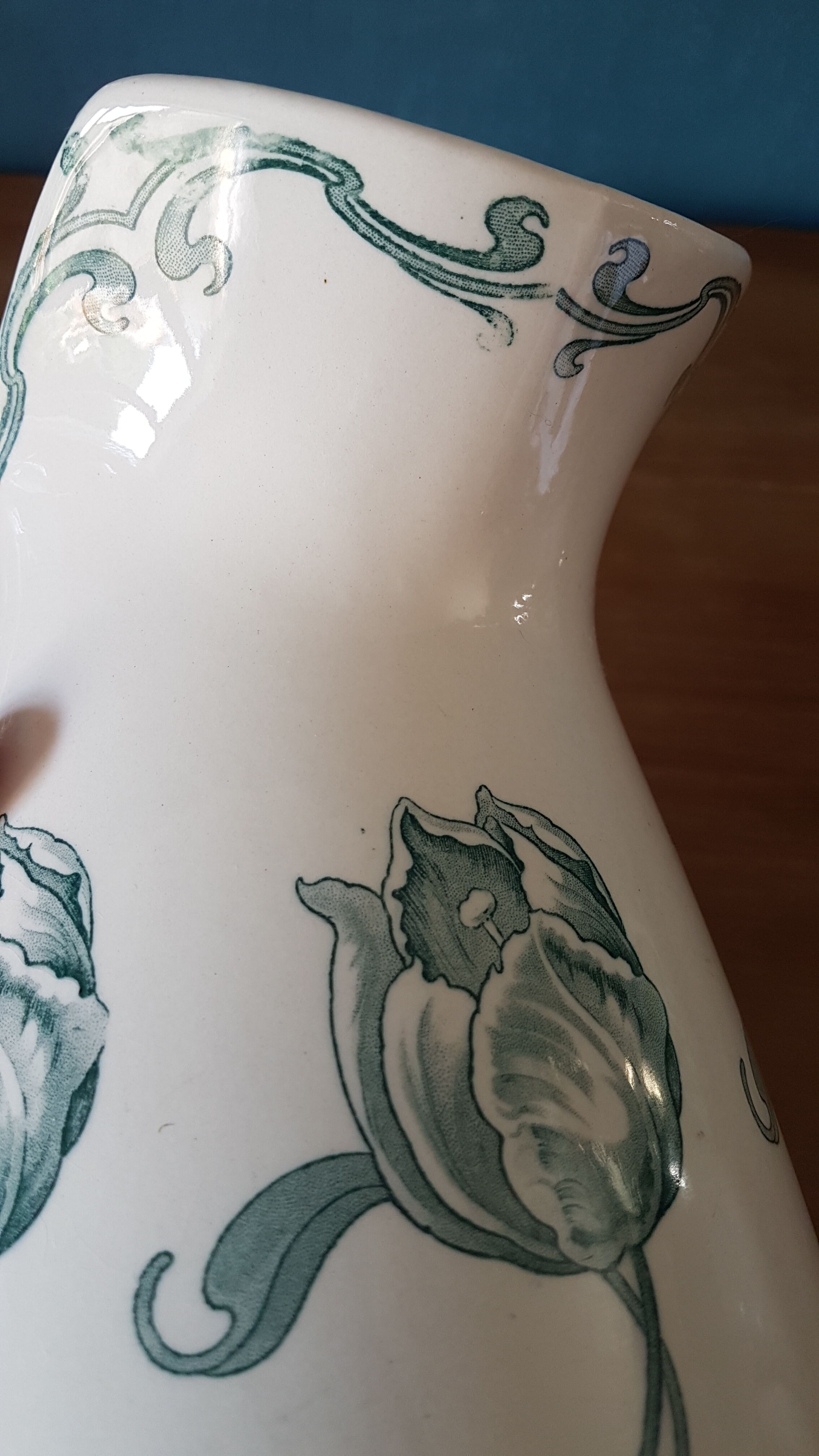 Gien earthenware pitcher